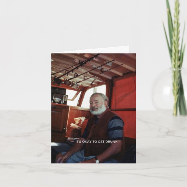 Es ist in Ordnung, sich eine Betrunkene™ Grußkarte Karte (Vorderseite)