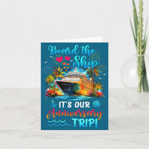 Es ist Jahrestag Reise Paare passendes Design Karte