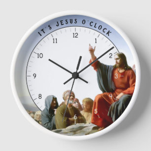 Es ist Jesus O'clock Funny Jesus Christus Uhr