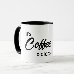 Es ist Kaffee Tasse um die Uhr