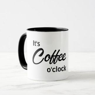 Es ist Kaffee Tasse um die Uhr