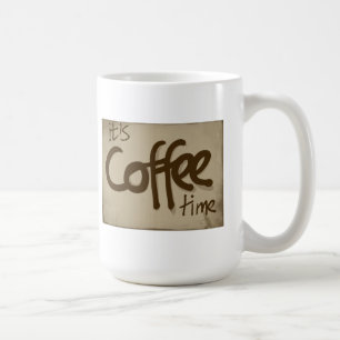 Es ist Kaffee-Zeit-Tasse Tasse