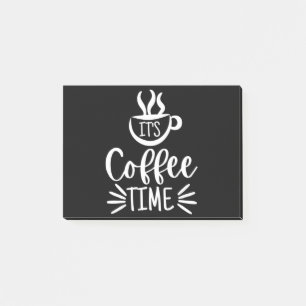 Es ist Kaffeezeit Post-it Klebezettel