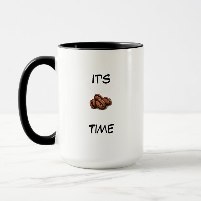 'Es ist Kaffeezeit' Tasse (Links)