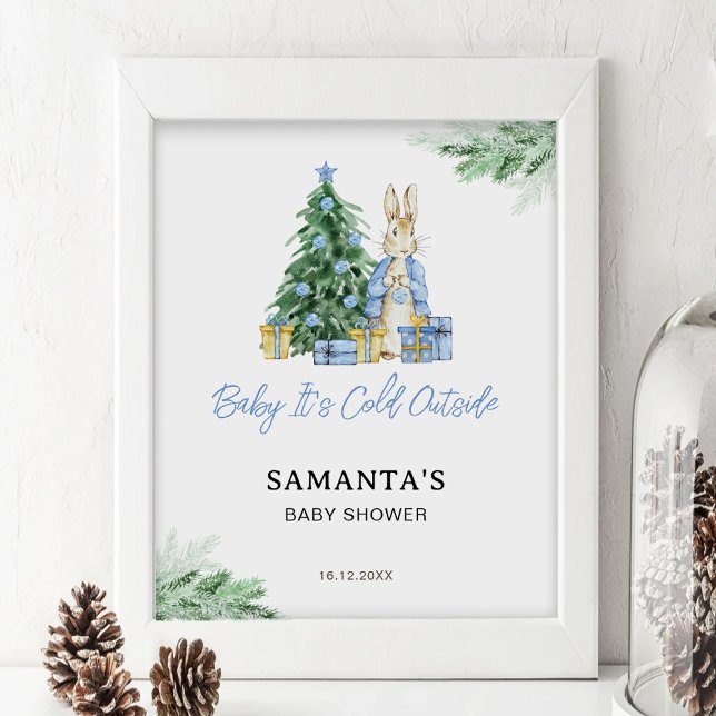 Es ist kalt draußen Babydusche Begrüßungszeichen Poster (Von Creator hochgeladen)