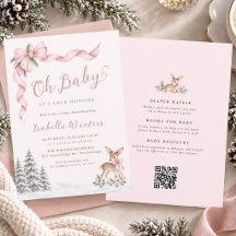 Es ist kalt draußen Rosa Baby Mädchen Shower ALL I