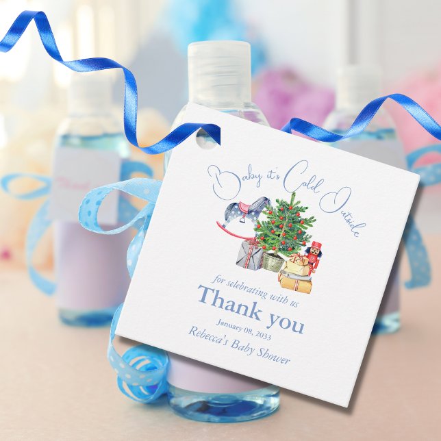 Es ist kalt draußen Weihnachtsbaumdusche Geschenkanhänger (Von Creator hochgeladen)