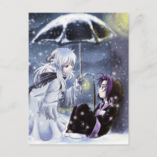 Es ist kalte Außenseite Postkarte (Vorderseite)