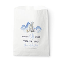 Es ist kalte Outside Winter Polar Bear Baby Dusche