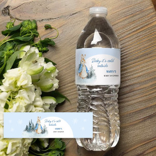 Es ist kalter Außenkaninchenbogen Wasserflaschenetikett