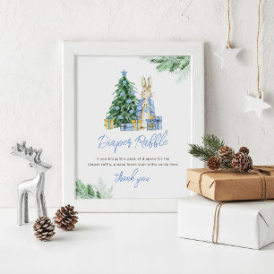 Es ist kaltes Outside Baby Diaper Raffle-Zeichen Poster