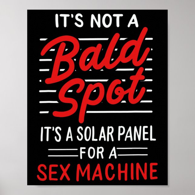 Es ist kein Bald-Spot, es ist ein Solarpanel für e Poster (Vorne)