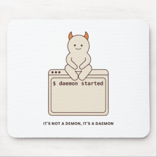 Es ist kein Dämon, es ist ein Daemon Lustiges Linu Mousepad