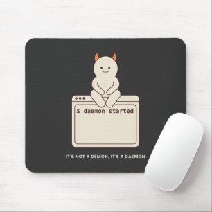Es ist kein Dämon, es ist ein Daemon Lustiges Linu Mousepad