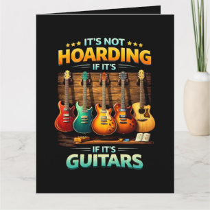 Es ist kein Hamstern, wenn es Gitarren sind Dankeskarte