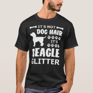 Es ist kein Hundefell, es ist Beagle-Glitzer T-Shirt