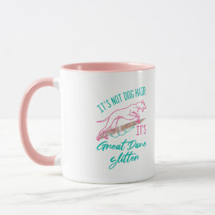 Es ist kein Hundehaar, es ist der große Dane-Glit Tasse