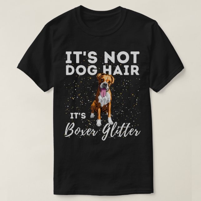 Es ist kein Hundehaar. Es ist ein grauer Glitzer,  T-Shirt (Design vorne)
