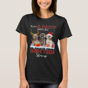 Es ist kein Party bis ein paar schicke Zucas Santa T-Shirt