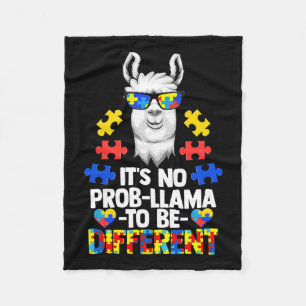 Es ist kein Prob-Lama, anders Autismus Frauen zu s Fleecedecke