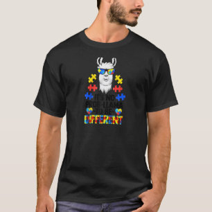 Es Ist Kein Prob Lama Anders Zu Sein Autismus Frau T-Shirt