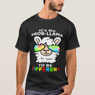 Es ist kein Problem Lama anders zu sein Autismus T T-Shirt