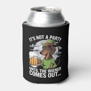 Es ist keine Party, bis Dachshund Irish Beer Wiene Dosenkühler