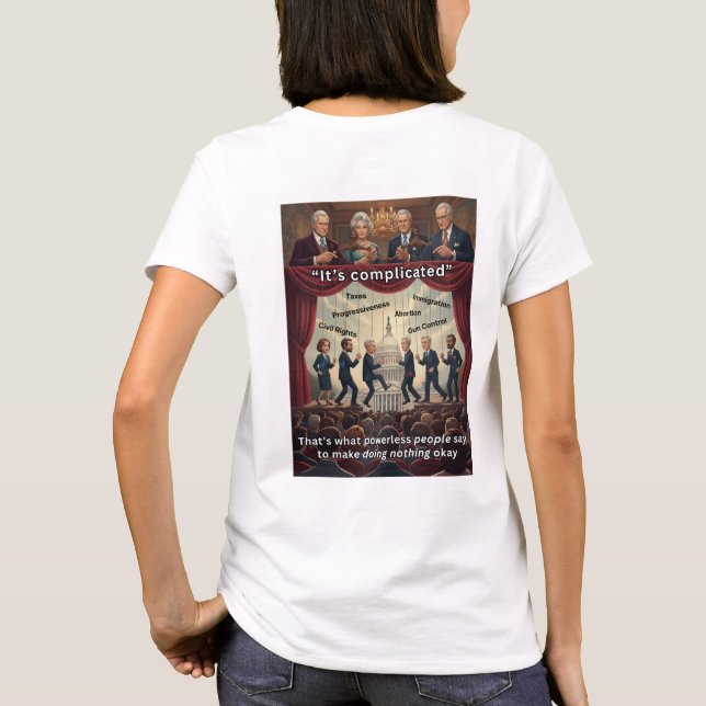 Es ist kompliziert T-Shirt (Rückseite)