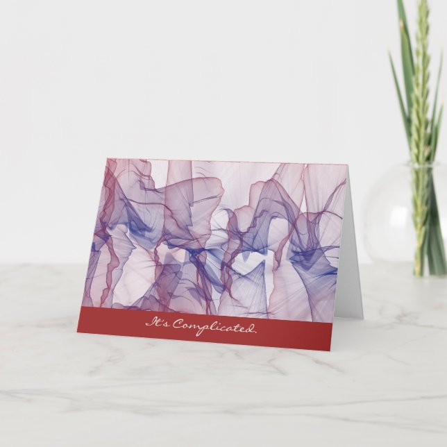 Es ist komplizierte Liebe Grußkarte Karte (Vorderseite)