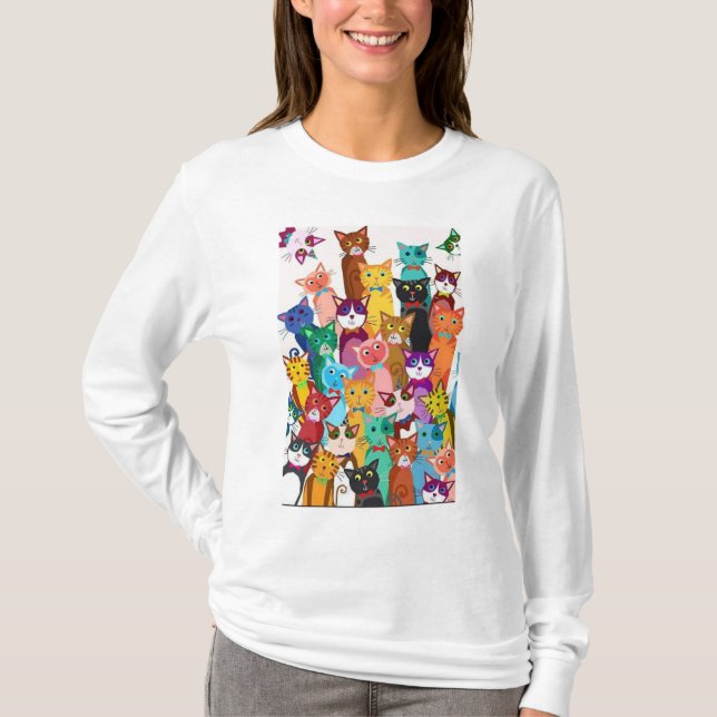 Es ist langer die Hülsen-T - Shirt einer (Vorderseite)