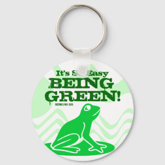 Es ist leicht, ein grüner (Earth Day) Schlüsselanh Schlüsselanhänger