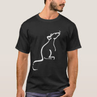 Es ist Logo-Shirt einer Ratte Welt