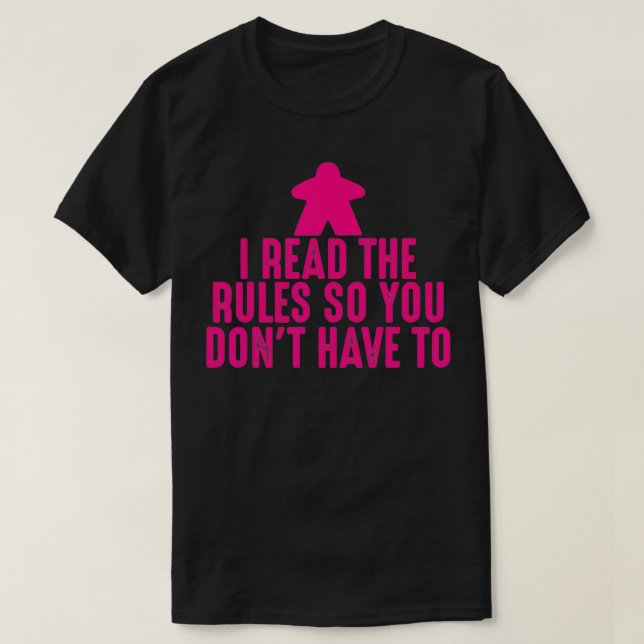 Es ist lustig, dass ich die Regeln lese, damit du  T-Shirt (Design vorne)