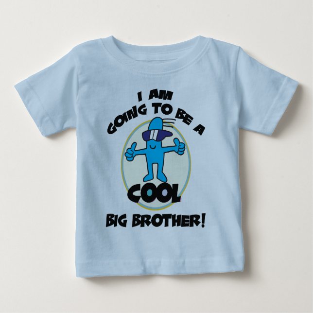 Es ist lustig, dass ich ein großer Bruder sein wer Baby T-shirt (Vorderseite)