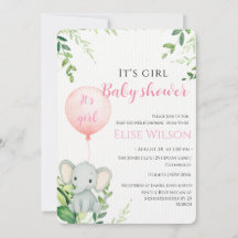 Es ist Mädchen! Niedliches kleines Elefantenbaby m