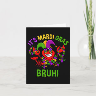 Es ist Mardi Gras Bruh Dabbing Crawfish Karneval K Karte