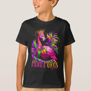 Es ist Mardi Gras Y'all Flamingo Kostüm Mädchen Fr T-Shirt