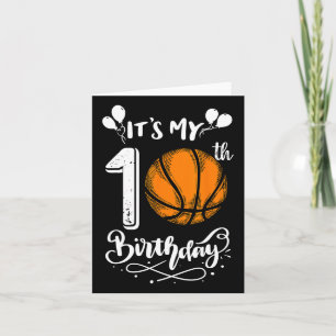 Es ist mein 10. Geburtstag Bysketbyll Spieler 10 T Karte