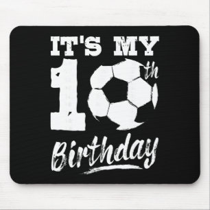 Es ist mein 10. Geburtstag Fußballspieler 10. Gebu Mousepad