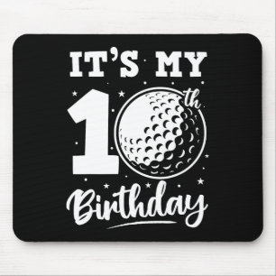 Es ist mein 10. Geburtstag Golf Zehn Jahre alte Ge Mousepad