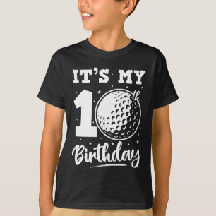Es ist mein 10. Geburtstag Golf Zehn Jahre alte Ge T-Shirt