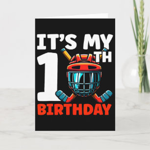 Es ist mein 10. Geburtstag Hockeyspieler 10 Jahre Karte