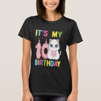 Es ist mein 10. Geburtstag Mädchen 10 Jahre alte R T-Shirt