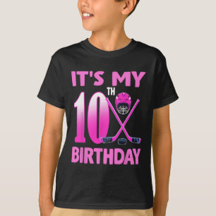 Es ist mein 10. Geburtstag Mädchen Eishockey 10 Ja T-Shirt