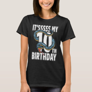 Es ist mein 10. Geburtstag Schlange 10 Jahre alt T-Shirt