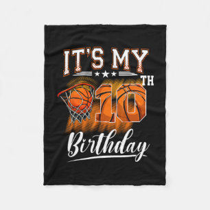 Es ist mein 10. Geburtstag Sketll Thema 10 Jahre a Fleecedecke
