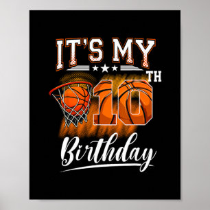 Es ist mein 10. Geburtstag Sketll Thema 10 Jahre a Poster