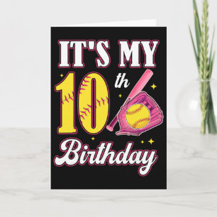 Es ist mein 10. Geburtstag Softll Mädchen 10 Jahre Karte