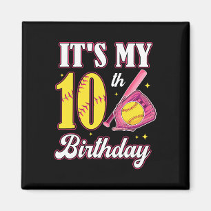 Es ist mein 10. Geburtstag Softll Mädchen 10 Jahre Magnet