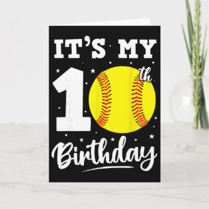 Es ist mein 10. Geburtstag Softll Zehn Jahre alte  Karte